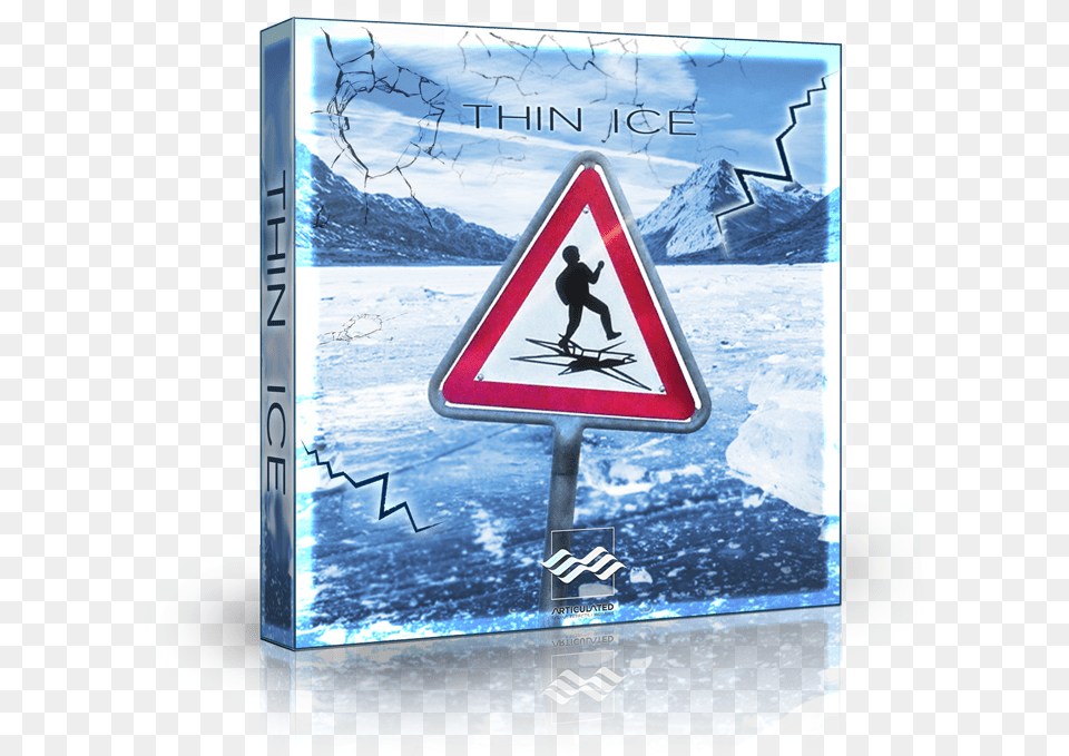Articulated Sounds Thin Ice, Sign, Symbol, Road Sign, Person Png
