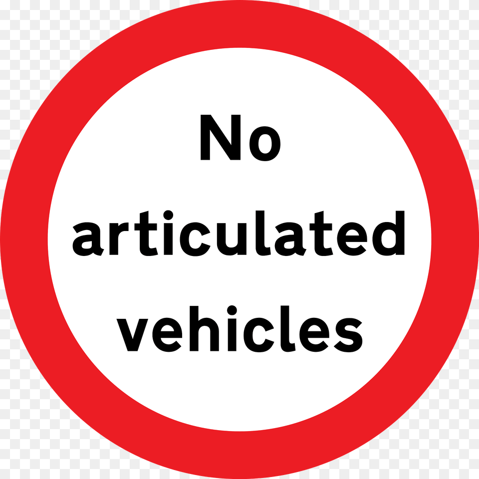 Articulated Vehicles Prohibited Clipart, Sign, Symbol, Text Free Png Download