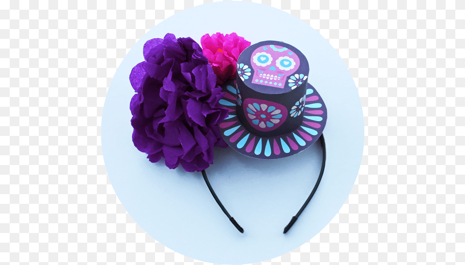 Artificial Flower, Clothing, Hat, Purple, Accessories Png
