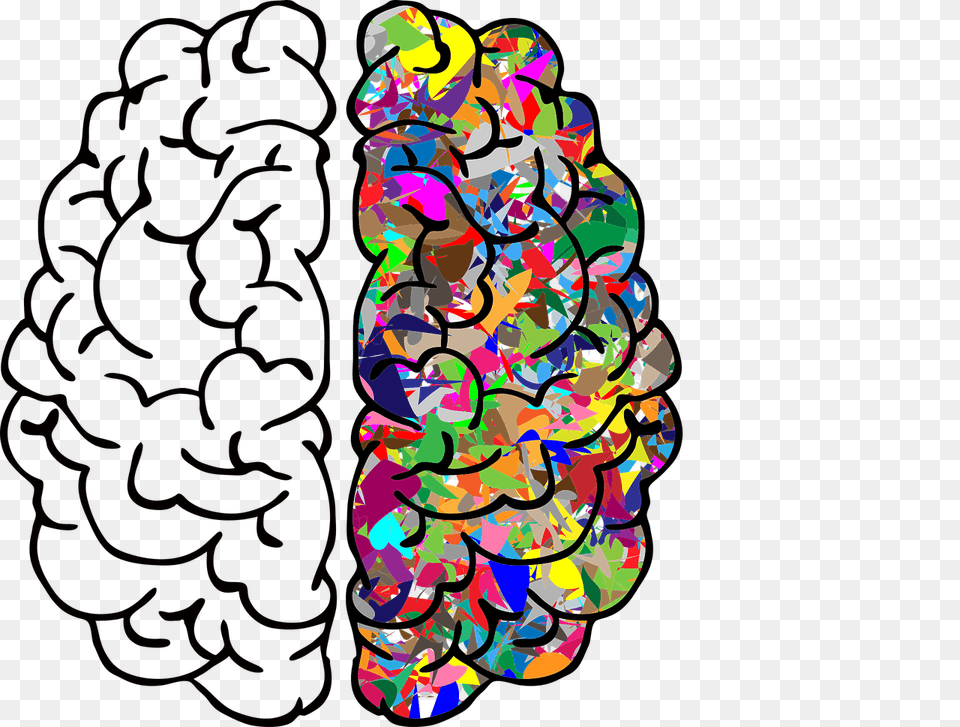 Artificial Intelligence Left Brain Right Brain, Art, Graphics, Modern Art, Collage Free Png
