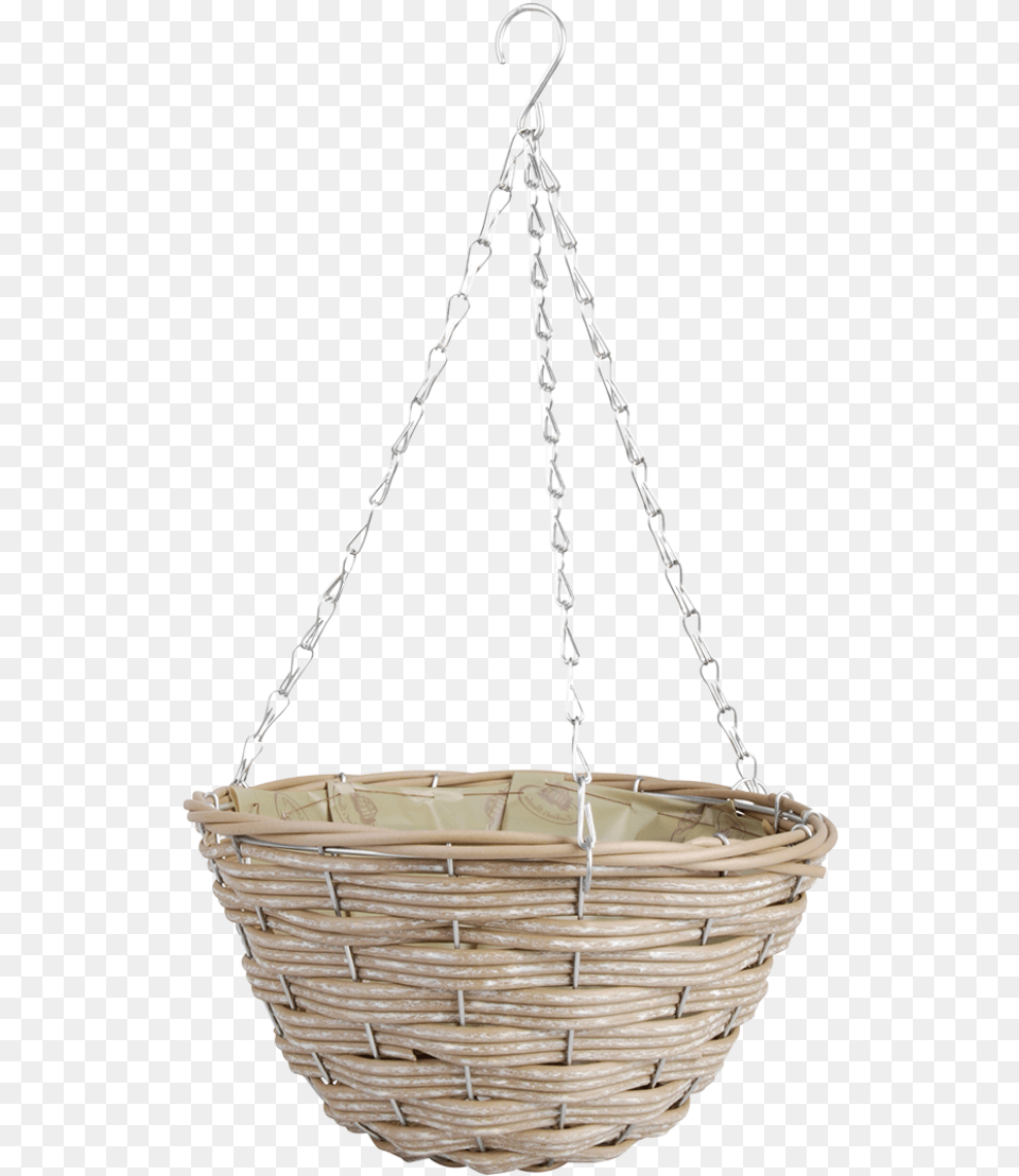 Artificial Wicker Hanging Basket S Maceteros Colgantes De Mimbre, Chandelier, Lamp Free Png Download