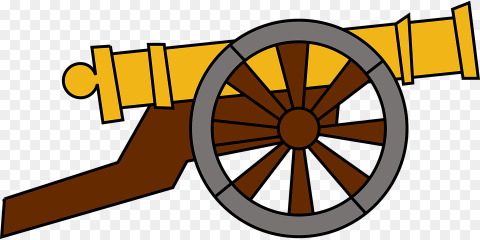 Artillery Gun Clipart Clip Art Images, Cannon, Machine, Weapon, Wheel Png Image