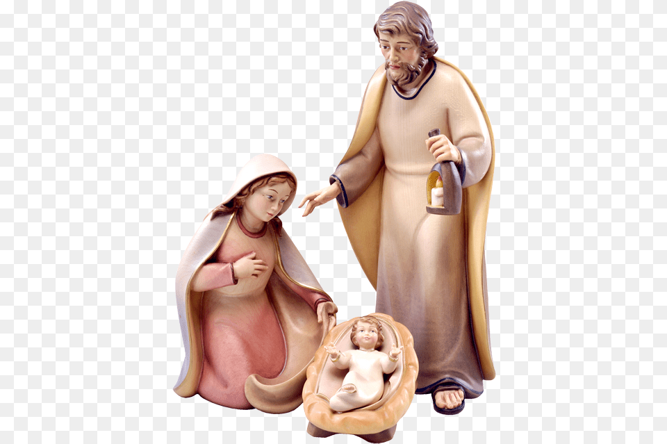 Artis Nativity Holy Family 4 Figurine, Adult, Baby, Male, Man Free Png