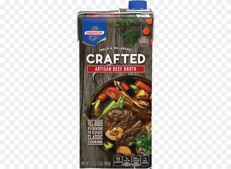 Artisan Beef Broth Swanson Roasted Chicken Broth, Food, Lunch, Meal, Meat Free Png Download