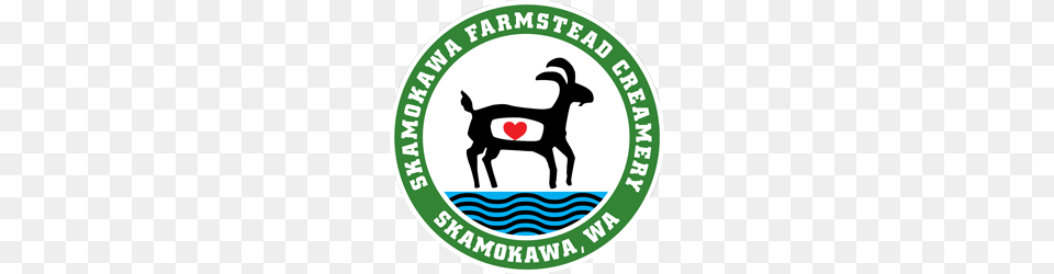 Artisan Cheeses Goat Cows Milk Skamokawa Farmstead Creamery, Logo, Mammal, Animal, Deer Free Transparent Png