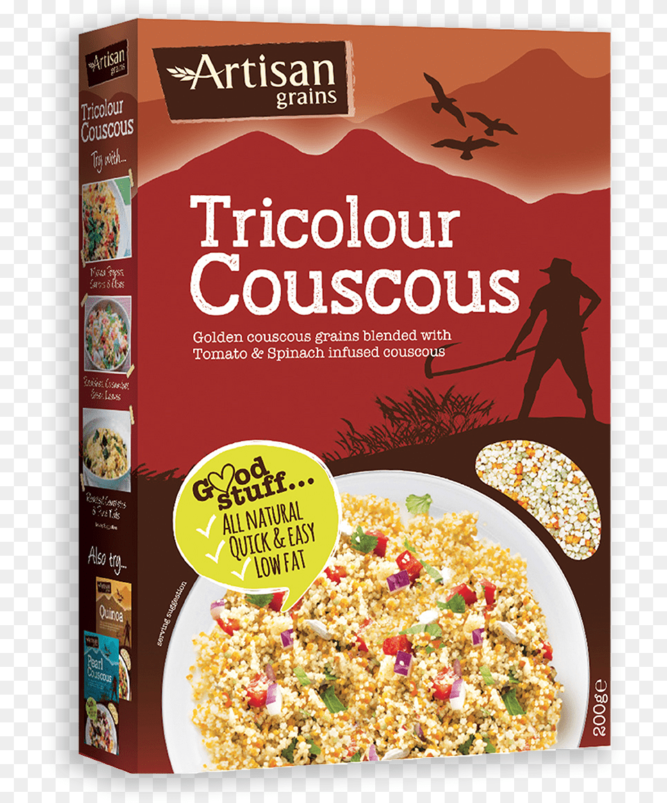 Artisan Grains Download Artisan Grains Tricolour Couscous, Adult, Advertisement, Male, Man Free Transparent Png