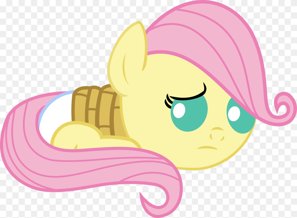 Artist Babyshy Baby My Little Pony Fluttershy Rope, Clothing, Hat, Face, Head Free Png Download