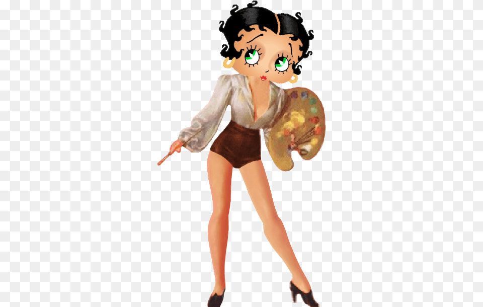 Artist Betty Betty Boop, Baby, Person, Art, Painting Png Image