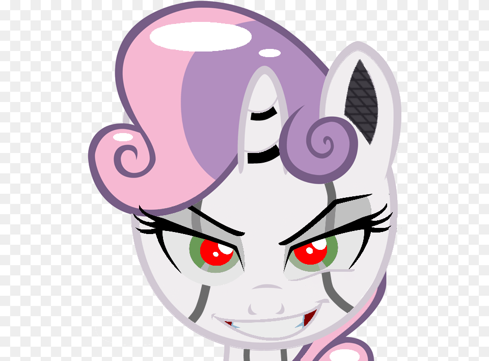Artist D Tavs Exe Bust Edit Evil Mlp Sweetie Belle Evil, Art, Baby, Person, Drawing Free Transparent Png