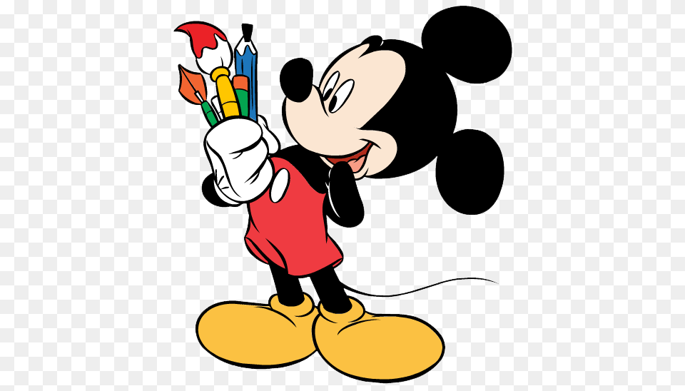 Artist Mickey Mouse Clipart, Cartoon, Baby, Person, Nature Png