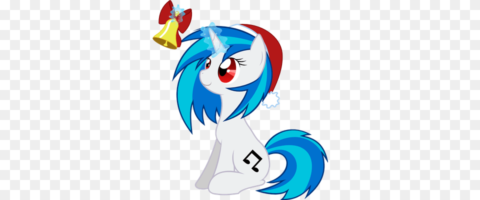 Artist Nazoth Bell Christmas Santa Hat Vinyl Scratch Dj Pon3 Christmas Hat, Book, Comics, Publication, Adult Free Png