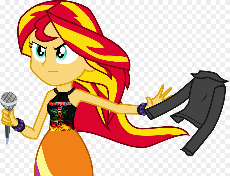 Artist Needed Edit Equestria Girls Iron Maiden Mlp Equestria Girl Sunset Shimmer, Book, Comics, Publication, Adult Free Transparent Png