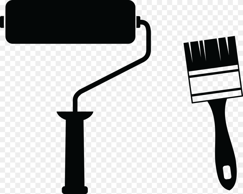 Artist Painter Clip Art Black And White, Brush, Device, Tool, Electrical Device Png
