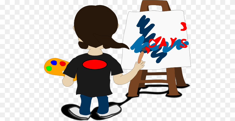 Artist Painting Clip Art, Bag, Baby, Person, Brush Free Png