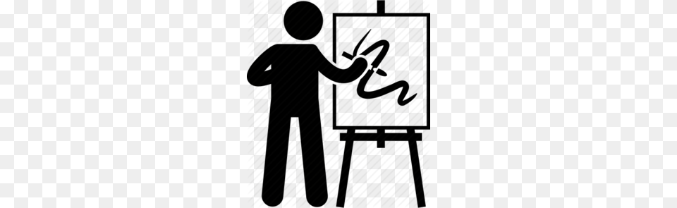 Artist Painting Clipart, People, Person Png Image