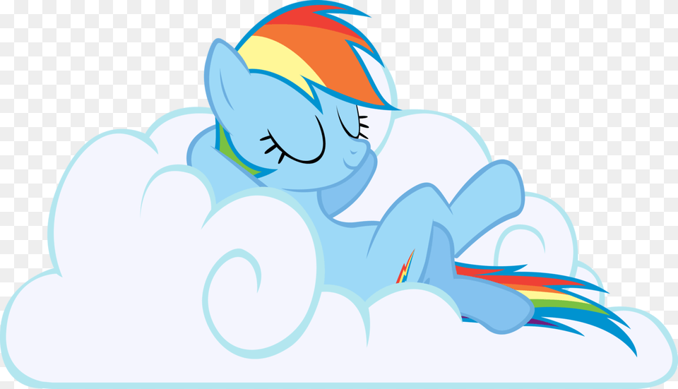 Artist Rainbowcrab Rainbow Dash Safe Simple My Little Pony Rainbow Dash Cloud, Water Sports, Water, Swimming, Sport Free Png Download