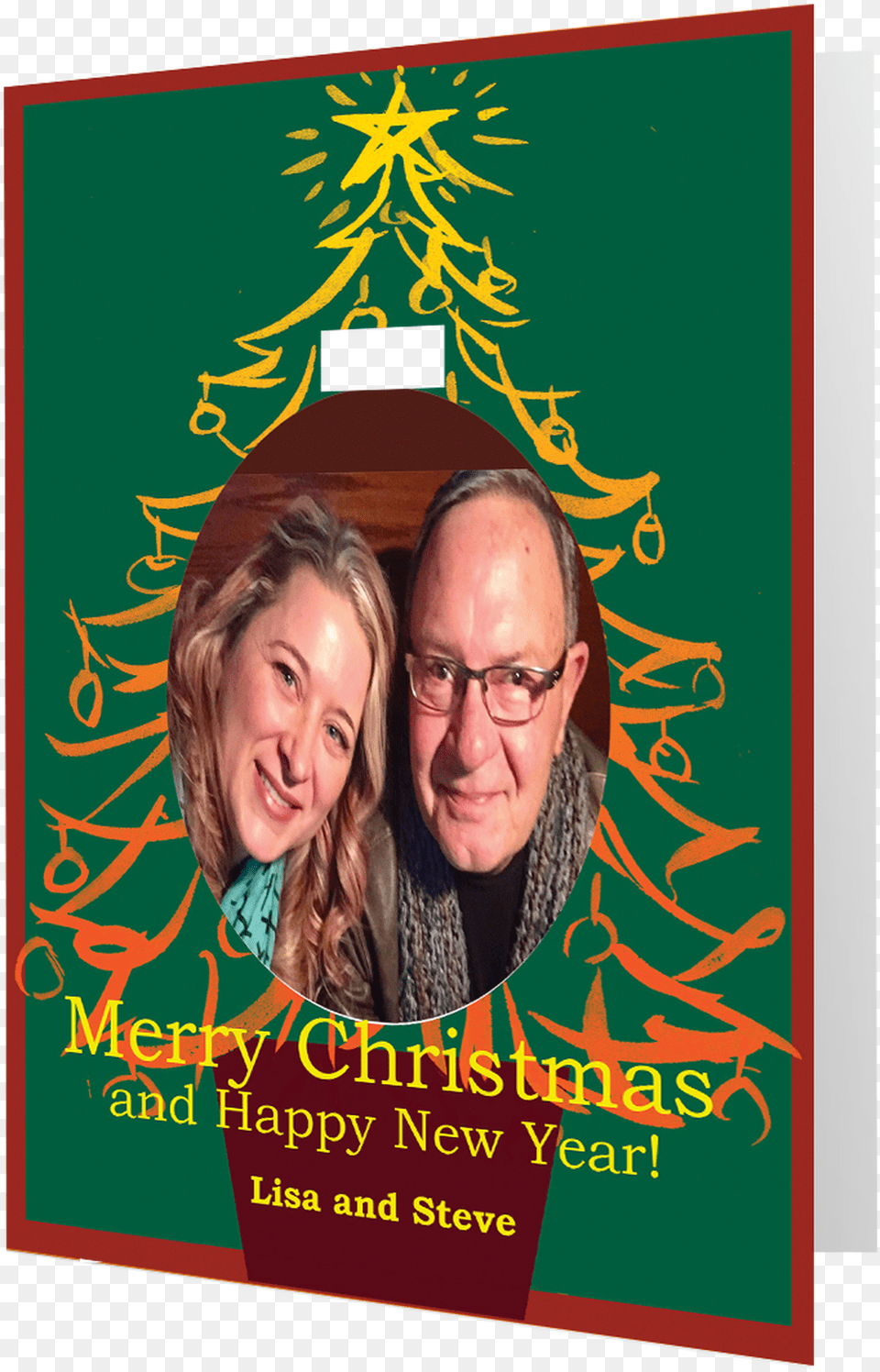 Artist Signature Holiday Photo Card Ombri Christmas Poster, Head, Advertisement, Portrait, Face Free Png Download