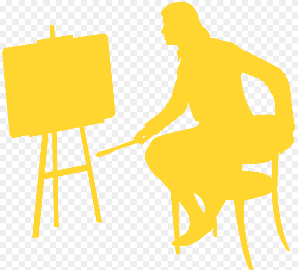 Artist Silhouette, Canvas, Adult, Male, Man Png