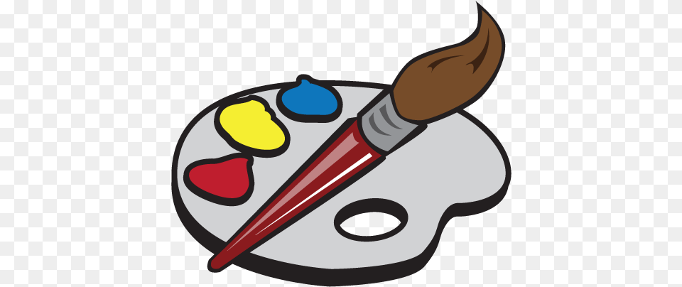 Artist Supplies Cartoon Artist Painter Brush, Device, Paint Container, Palette Free Transparent Png