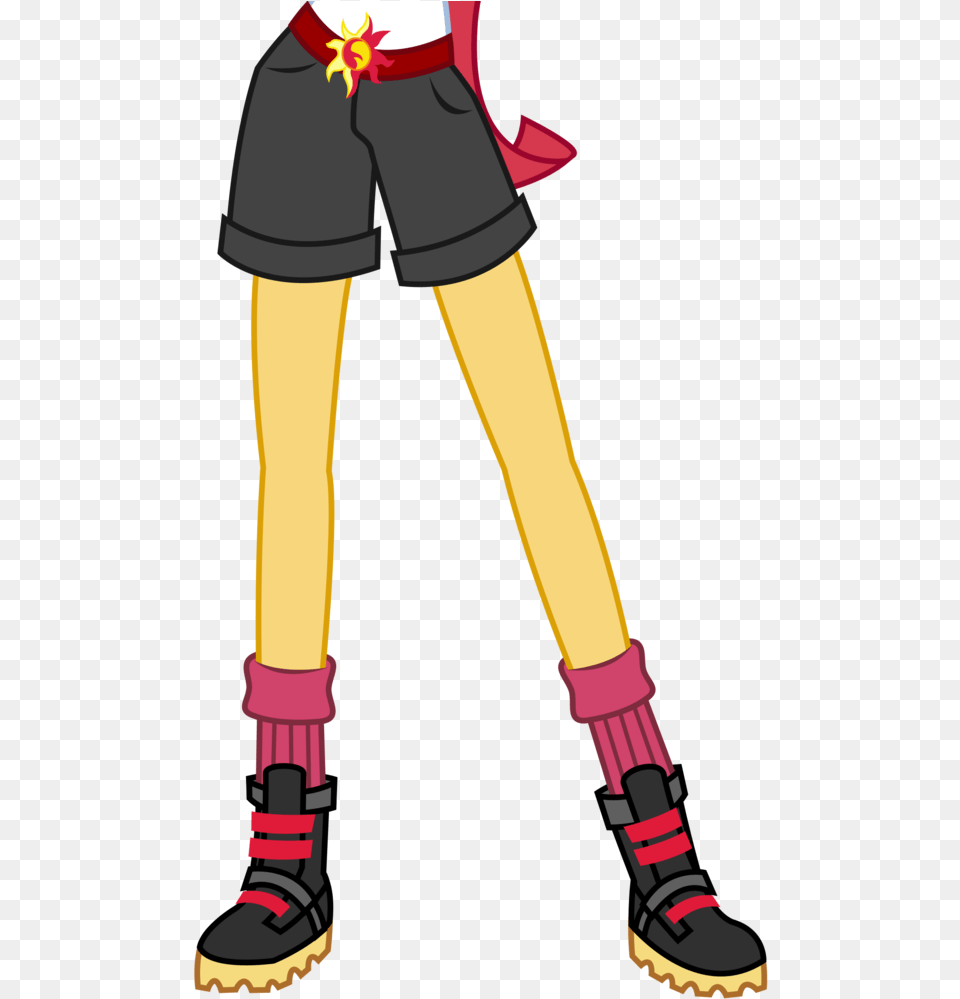Artist Teentitansfan Belt Boots Clothes Cropped Sunset Shimmer, Clothing, Shorts, Footwear, Shoe Png Image