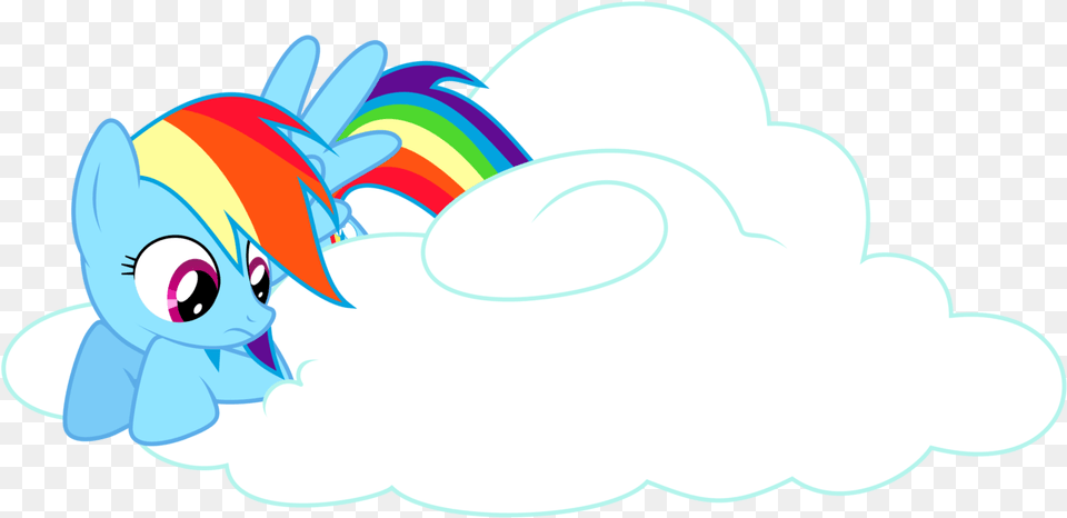 Artist Tiwake Rainbow Dash On A Cloud Vector, Art, Graphics, Outdoors, Nature Free Png