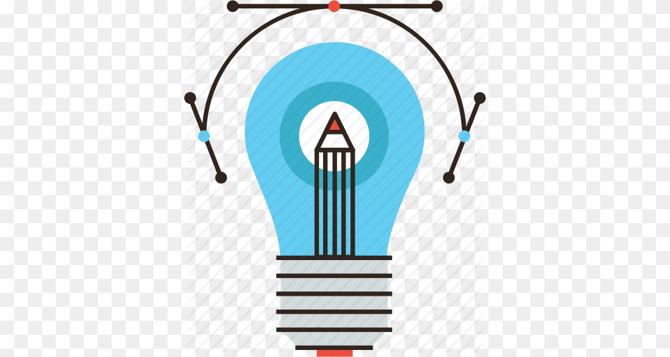 Artistic Creative Creativity Design Draw Idea Lightbulb Icon, Light, Mace Club, Weapon Free Transparent Png