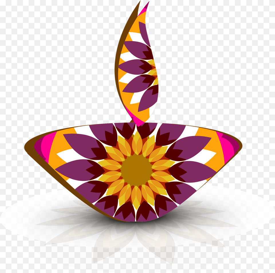 Artistic Diwali Diyas, Art, Floral Design, Graphics, Pattern Free Transparent Png