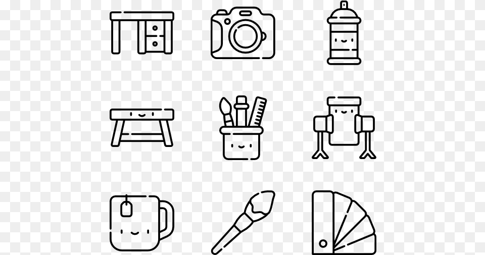 Artistic Studio 50 Icons Kiss Icon Transparent Background, Gray Free Png Download