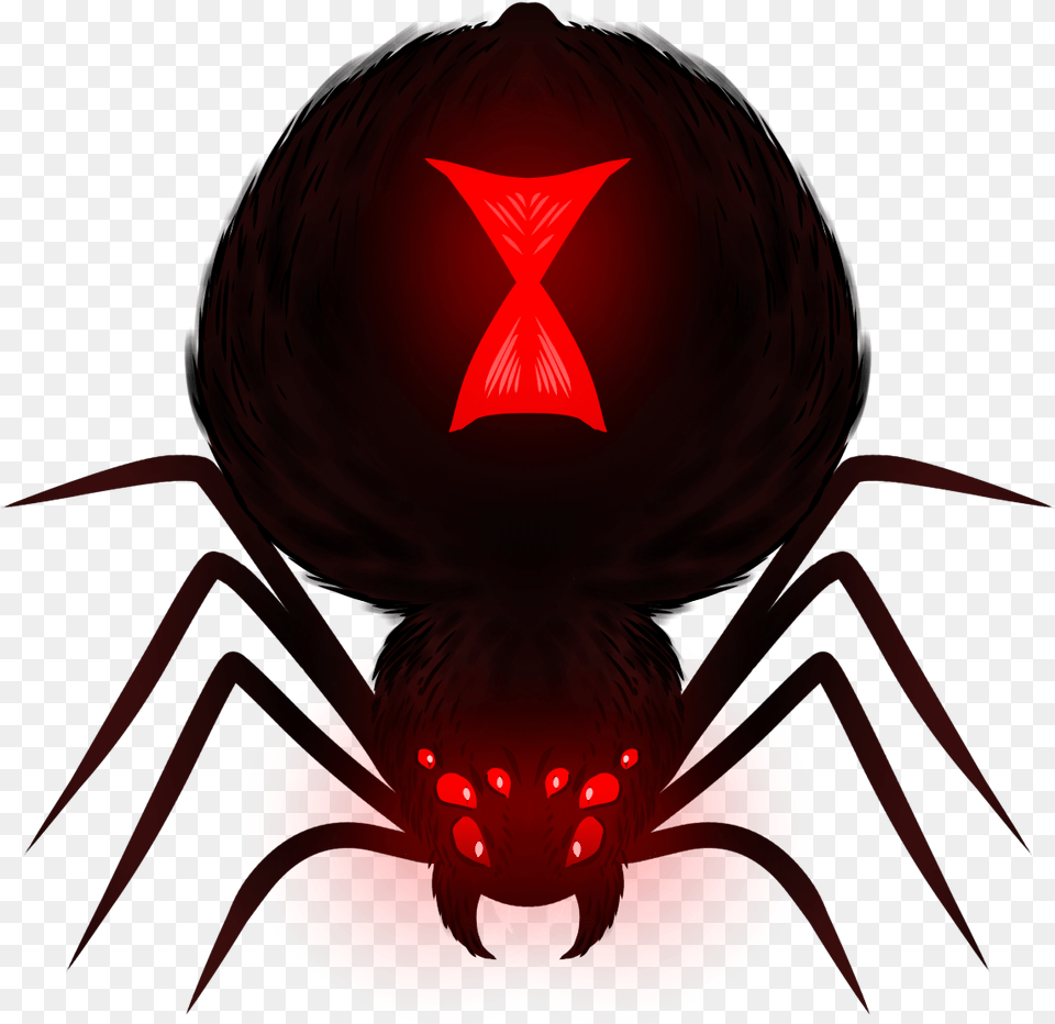 Artistichd Black Widow As A Giant Spider Black Widow, Animal, Bee, Insect, Invertebrate Free Transparent Png