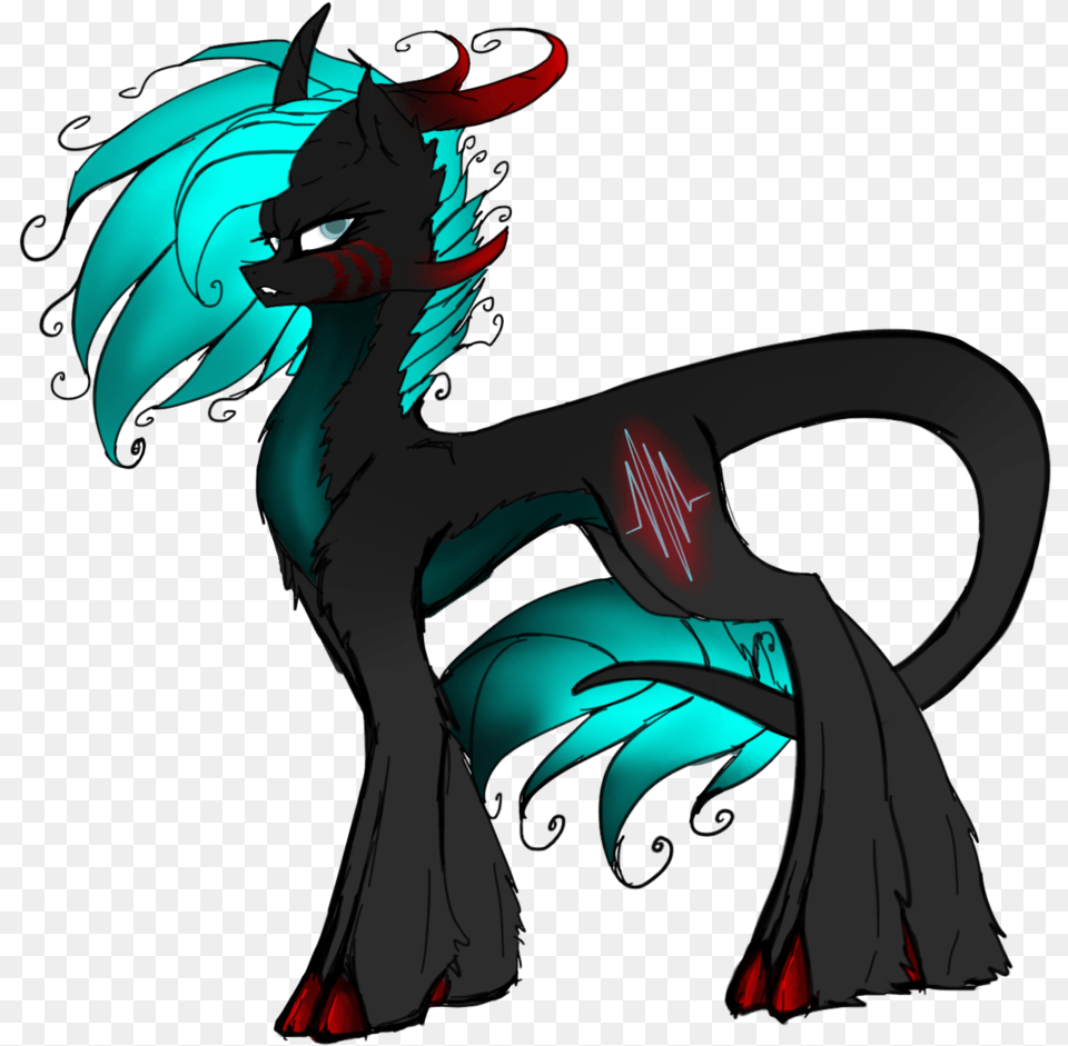 Artistneon Line Cutie Mark Demon Horn Looking Cartoon, Dragon, Adult, Female, Person Free Transparent Png