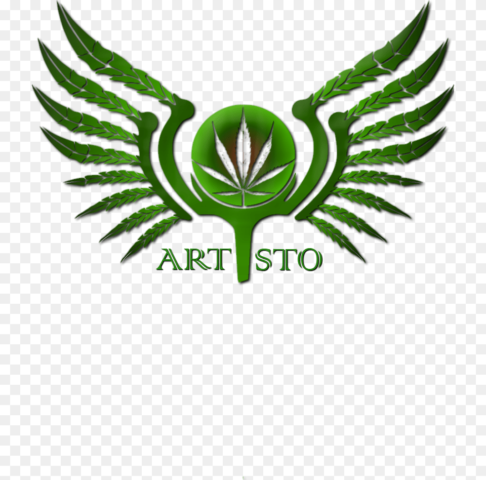 Artisto Logo Symbol For Medical Cannabis, Green, Emblem Free Png