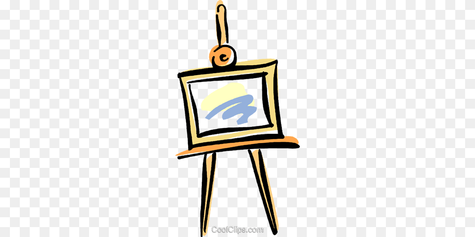 Artists Easel Royalty Free Vector Clip Art Illustration, Computer Hardware, Screen, Monitor, Tv Png