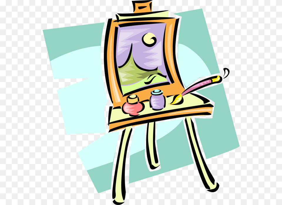 Artists Easel Supports Painting Canvas, Brush, Device, Tool, Person Png