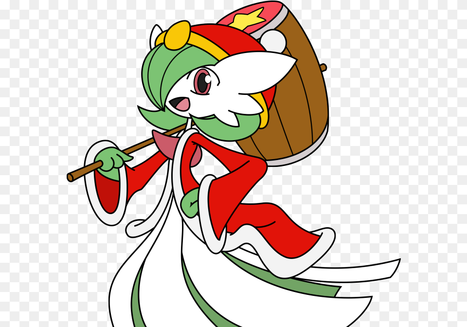 Artking Gardededevoir Cute King Dedede X Fairy Gardevoir X Pikachu, Cartoon, Baby, Person, Elf Free Transparent Png