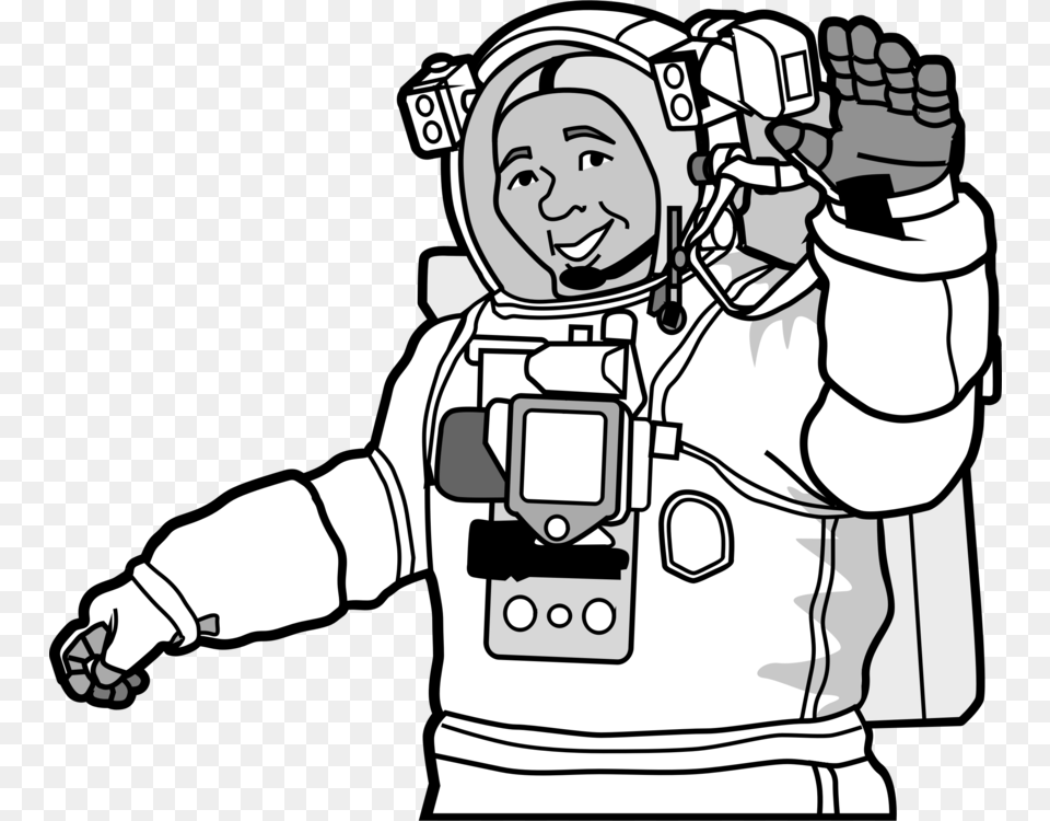 Artmonochrome Photographyhead Astronaut Clipart Black And White, Baby, Person, Face, Head Free Transparent Png