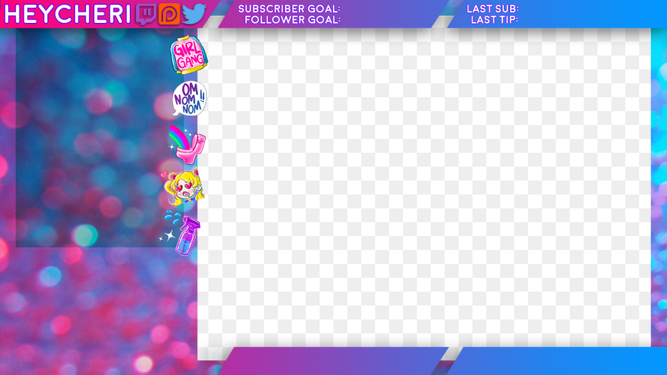 Artmy Cute Twitch Overlays, Electronics, Screen, Food, Sweets Free Png