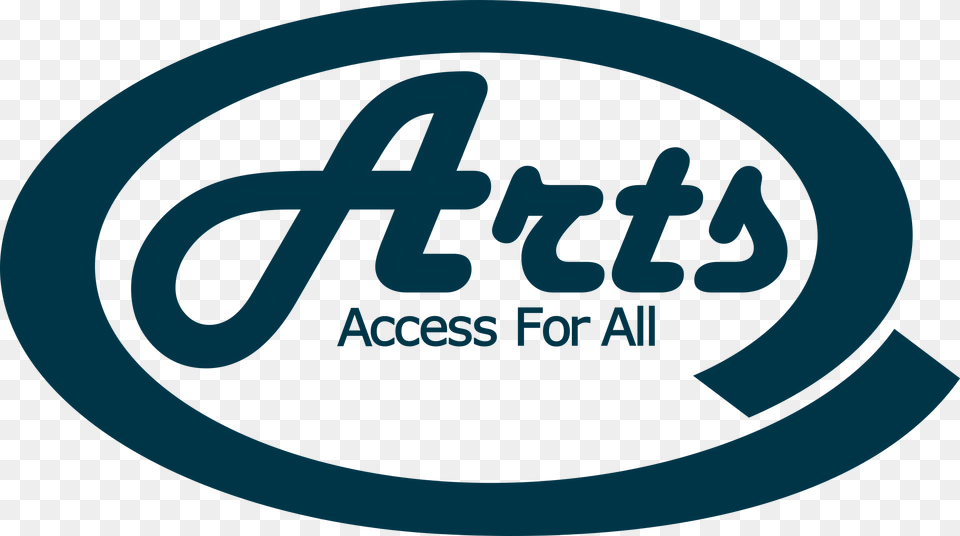 Arts Access For All Logo Blue Lettering Inside Blue Circle Free Png Download
