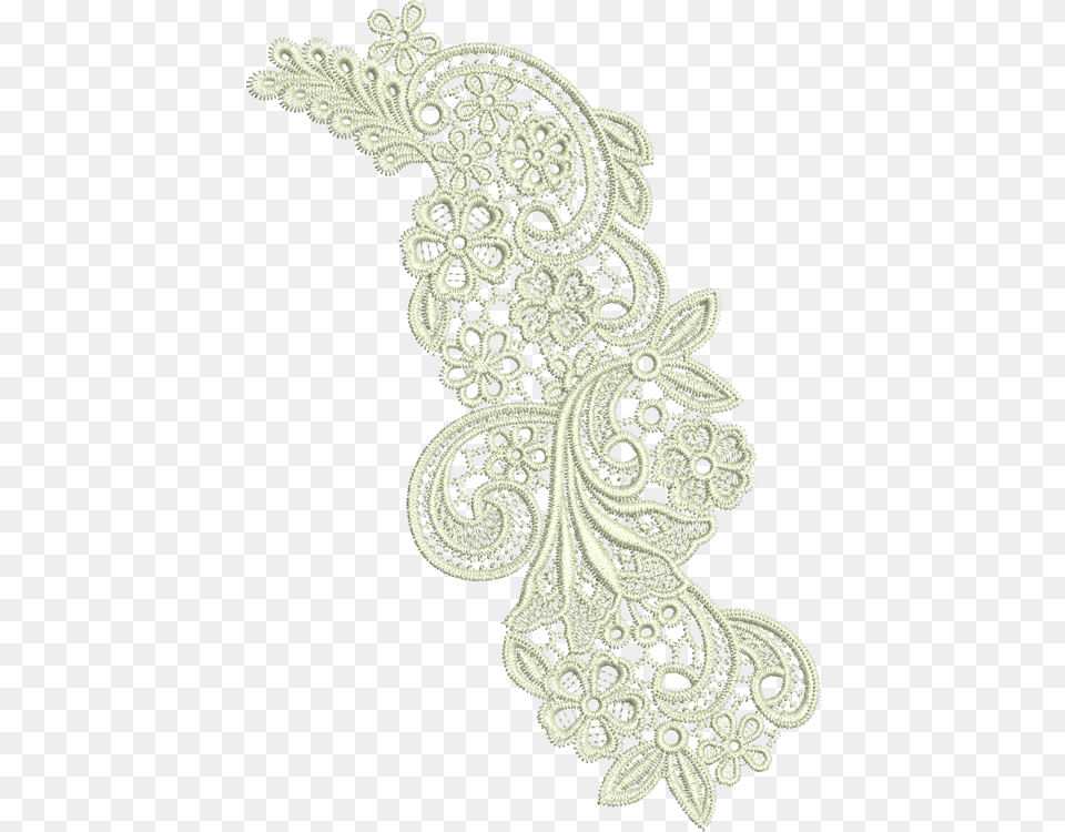 Arts Art Lace Machine Visual Embroidery Embroidery Machine Lace Designs, Pattern Free Png Download