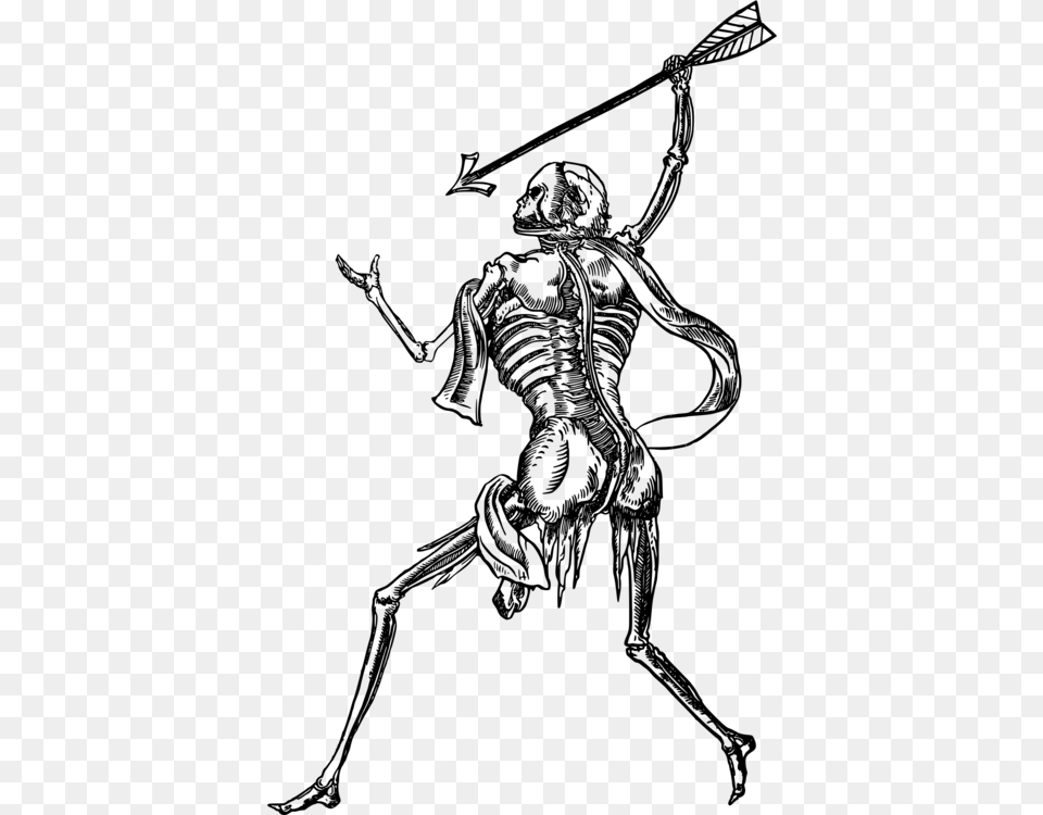 Artskeletonmonochrome Photography Human Skeleton Warrior Artwork, Gray Free Transparent Png