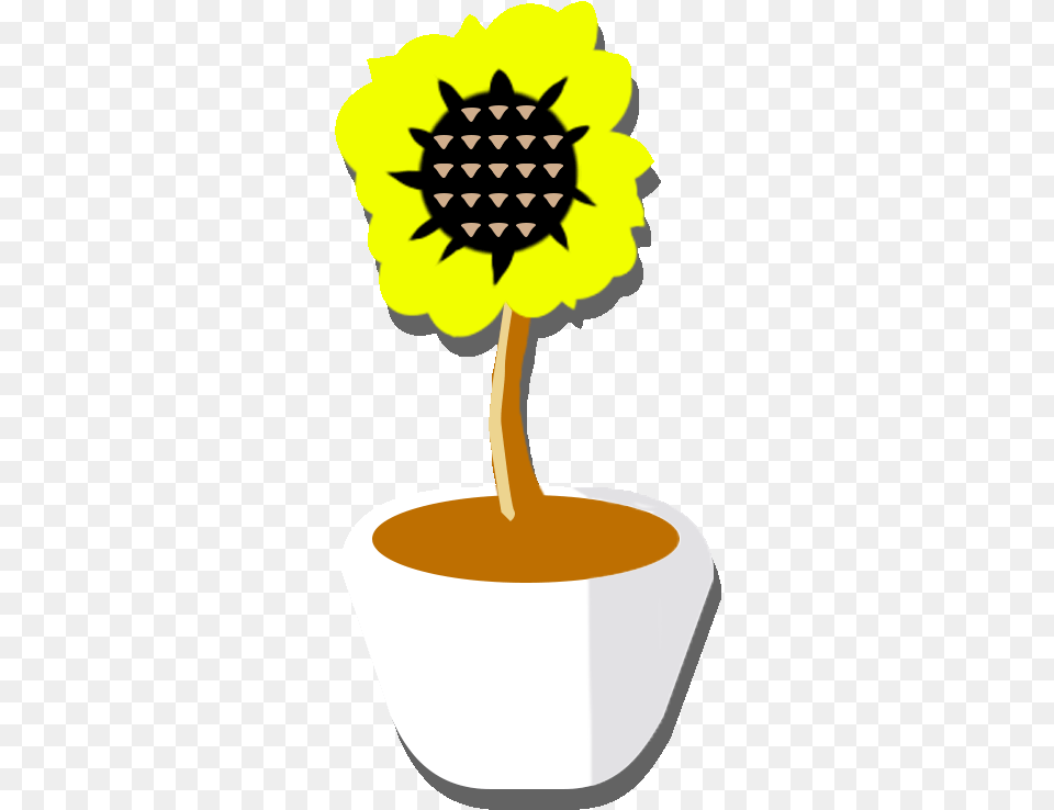 Artstation Deskmate Va Website Flower Pot Icon Animated Flower Pot Clipart Gif, Plant, Sunflower, Bowl, Potted Plant Png