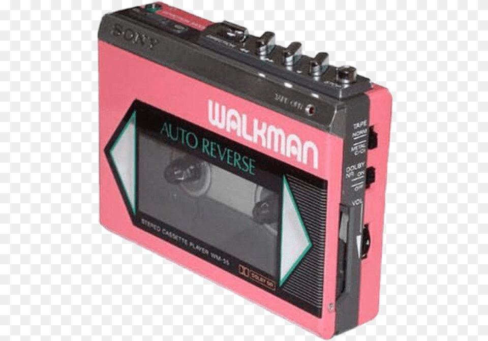 Artsy Grungeaesthetic Retro Sticker By Aubrey Pink Walkman, Cassette Player, Electronics, Tape Player, Camera Png