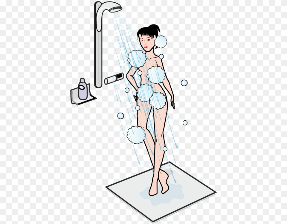 Arttrunkshoe Woman Shower Cartoon, Adult, Female, Person, Indoors Free Transparent Png