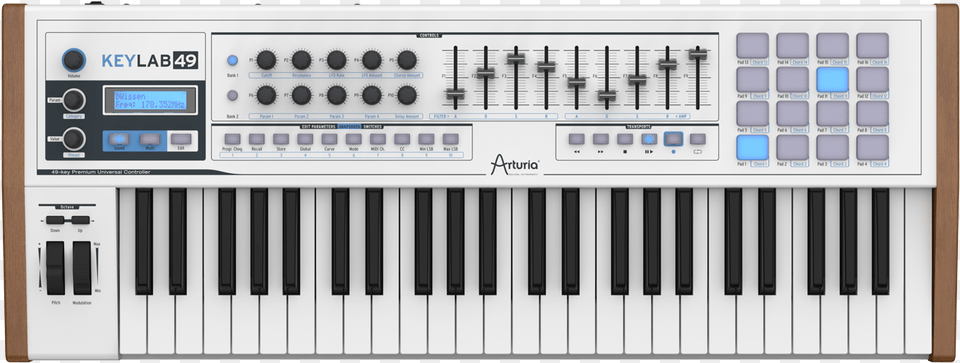 Arturia Keylab 49 Midi Controller Keyboard, Musical Instrument, Piano, Electrical Device, Switch Free Png