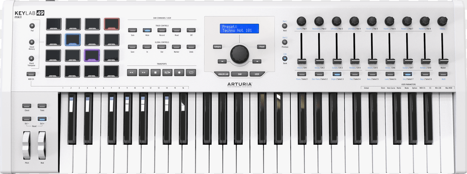 Arturia Keylab Mk2 Review, Keyboard, Musical Instrument, Piano Png Image