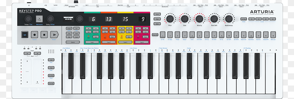 Arturia Keystep Pro Review, Keyboard, Musical Instrument, Piano Png