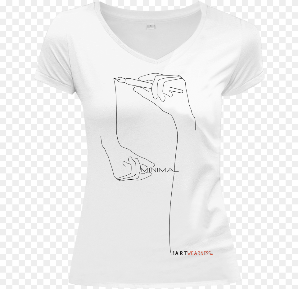 Artwearness Minimal Female V Neck Beetlejuice Musical T Shirt, Clothing, T-shirt Png Image