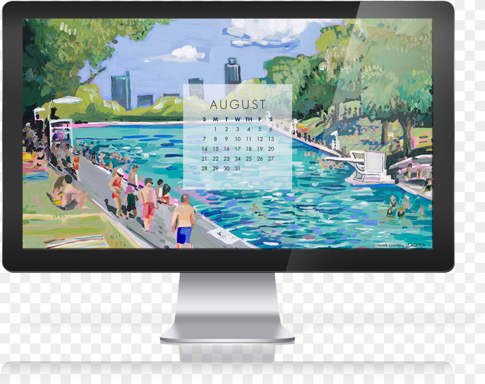 Artwork August Calendar 2017 Desktop, Screen, Monitor, Hardware, Electronics Free Png Download