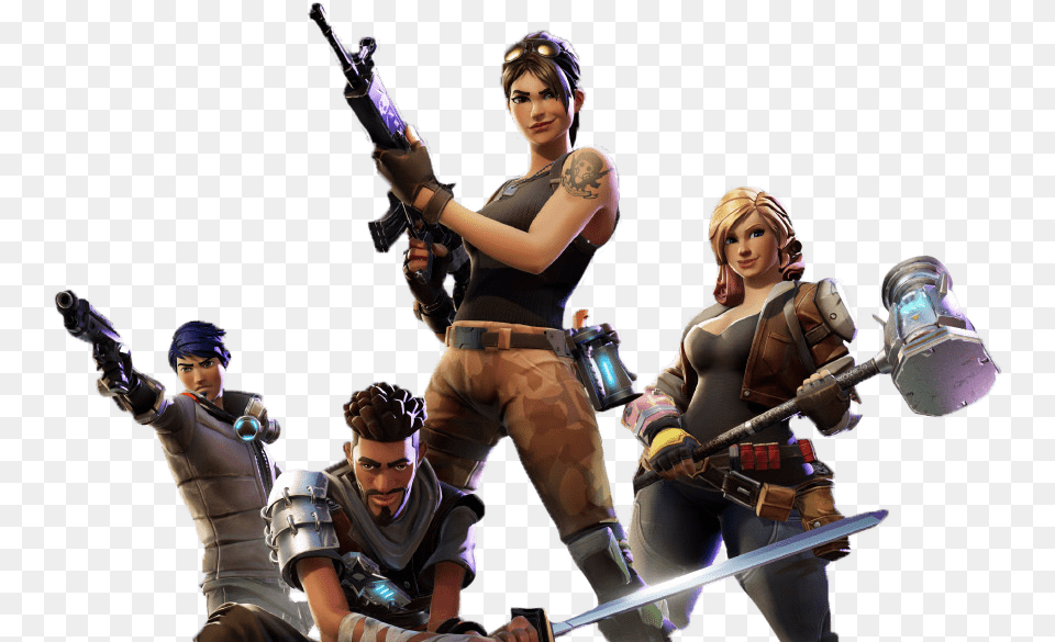 Artwork By Epic Games Transparent Fortnite, Adult, Weapon, Sword, Person Free Png