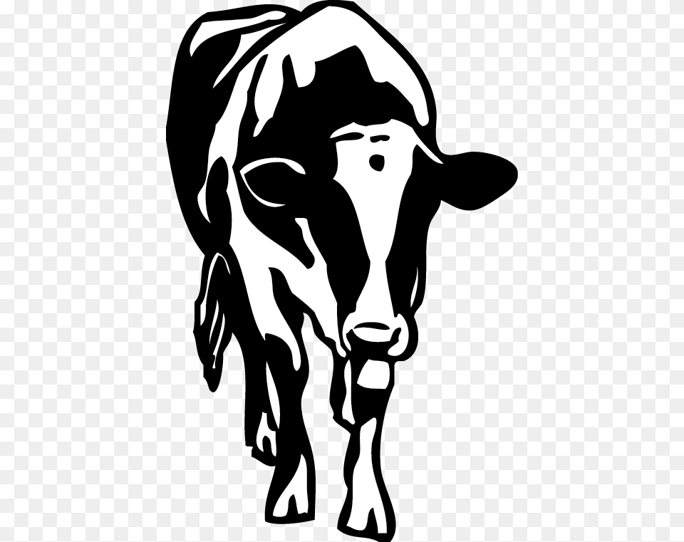 Artwork Cow, Stencil, Animal, Cattle, Livestock Free Png Download