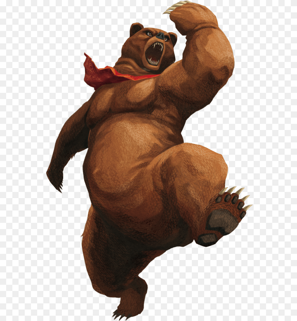 Artwork Image Street Fighter X Tekken Kuma, Animal, Ape, Mammal, Wildlife Free Transparent Png